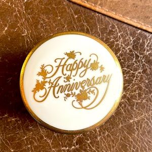 Mikasa Happy Anniversary Porcelain Box